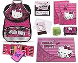 Familando Hello Kitty PL Schulranzen Set Schulrucksack Ranzen mit Federmappe und Zubehö