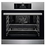 AEG BEB331010M Einbauherd/ Backofen / Manuelle Reinigung / Energieeffizenzklasse A / 71 Liter Volumen / Edelstahl / SurroundCook Multifunktionsbackofen/ MaxiKlasse mit extra großem G