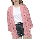 persiverney-homeland Kamado Nezuko Cosplay Kostüm Dämon Slayer Anime Kimetsu no Yaiba Kostüm Cosplay Cardigan Top Jacke Kimono Kleidung für Herren Damen Anime Liebhaber hüb