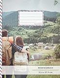 Reistetagebuch: DIN A4, „Bagpacker“, 70+ Seiten, Soft Cover, Register, Reisecheckliste • Original #GoodMemos Travel Journal • Reisenotizbuch zum Selberschreib