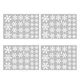 ZHIQIANG wuli Store 108 stücke Weihnachten Schneeflocke Fenster Aufkleber 2021 Weihnachten Wandaufkleber Raum Wandtattoos Weihnachtsdekorationen Kompatibel mit Haus Neujahr 2022 (Color : 108PCS)