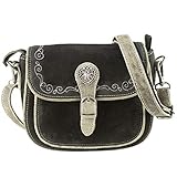 DOMELO klein Trachtentasche Leder Umhängetasche Damen Oktoberfest Tasche Dirndltasche Handtasche Crossbody Bag Schultertasche Ledertasche Wiesn Accessories Frauen Taschen Geschenke 91363