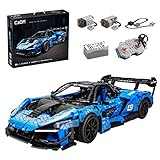 YOU339 CADA C63003W 1:10 RC Supersportwagen Bausteine für McLaren GTR, Technology Series Racing Car Bricks Assembly MOC Spielzeugset Kompatibel mit Lego Technic (2088PCS)