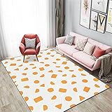 FACWAWF Kurzflor Schlafzimmer Wohnzimmer Teppich Geometrisches Muster Heimtextilien Innen Weiche rutschfeste Teppichauflage Kinderzimmer Rechteckiger Teppich 120x160