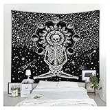 ASVNDD Yoga Buddha Mandala Indian Black Tapestry Katze Rose Blume Wandmontage Katze Clan Tapisserie Boho Dekoration Spitze Hippie Hexerei (Color : Army Green, Size : 150x100cm)