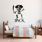 Schwert Wandaufkleber Schlafzimmer Jungenzimmer Personalisierte Wandtattoos Kinderzimmer Vinyl Dekoration 56x39