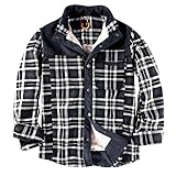 eiuEQIU Jacke Herren Kariertes Hemd Dicke Samt plus Größe Winter Winddichte und Warme Kapuzen-Baumwolljacke für Männer Plaid Mäntel Freizeit Mode mit Kapuze Reine Baumwolle Manteljack