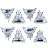 Klarlight 8x Stück AC/DC 12V MR11 GU4 20W Halogenlampen Warmweiß 2800K Dimmbar Spotstrahler Bi-Pin-Basisreflektor, äquivalente 2W LED-Lampe 35mm*35mm für Wohnzimmer, F