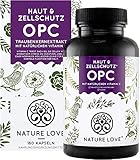 NATURE LOVE® OPC Traubenkernextrakt (180 Kapseln) - hochdosiert mit 800mg Extrakt je Tagesdosis - aus französischen Trauben - laborgeprüft, vegan und in Deutschland p