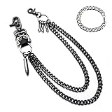 SIMIN Jeans Ketten, Bikerkette Gothic Kugel Gewehr Jeans Hosen Kette, Punk Hosenkette Brieftasche Kette Tasche Kette Gürtel Ketten Mode Hip Hop Hosen Kette Mit Armb