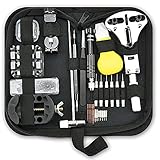 Shuye Uhrenwerkzeug Set Hochwertige 189 TLG Uhr Reparatur Uhrmacherwerkzeug Profi Größer Uhr Werkzeug Tasche Watch T