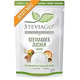 STEVIAGOES Zucker (Classic) - der 1:1 Zuckerersatz aus Erythrit+Stevia (98% Reb-A), 0 Kalorien, vegan, geeignet für Keto Diät und Low Carb Diät, 1kg