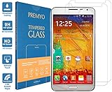 PREMYO 2 Stück Panzerglas Schutzglas Displayschutzfolie Folie kompatibel für Samsung Galaxy Note 3 Blasenfrei HD-Klar 9H Gegen Kratzer Fingerabdrück