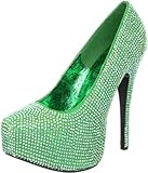 Bordello TEEZE-06R Green Satin-Irid RS UK 7 (EU 40)