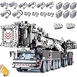 XXH Technik Liebherr LTM 11200 Kran, 7986 Teile 2.4G RC/APP Ferngesteuerter Kran LTM Mobiler Kran LKW Modell mit Motoren, Klemmbausteine Kompatibel mit Lego Crane A(B)