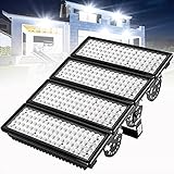 ACDBDY 400 W LED Flutlicht, Kaltweiß (6000 K - 6500 K), 40000 LM Super Bright LED Außenstrahler, Aluminium Außenstrahler für Garten, Garage, Sportbereich, Hotel usw, Abstrahlwinkel 60°