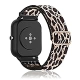 KONEE Armband Kompatibel mit Amazfit GTR 3/Amazfit GTR 3 Pro, 22mm Armbänder, Nylon Ersatzarmband Sport Uhrenarmband Kompatibel mit Amazfit pace / Amazfit stratos / Amazfit 2 stratos – Leop