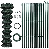 vidaXL Maschendraht 1,25x25 m Gartenzaun Zaunset Drahtzaun Wildzaun F