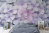 Blumen Hortensien Lila Rosa - Wallsticker Warehouse - Fototapete - Tapete - Fotomural - Mural Wandbild - (3121WM) - XXL - 312cm x 219cm - VLIES (EasyInstall) - 3