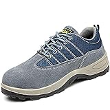 Sportschuhe, Unisex, Erwachsene, Sicherheitsschuh, atmungsaktiv, Arbeitsschuhe, Herren, atmungsaktiv, Sneaker, ultraleicht, Casual, Laufschuhe, Blau - blau - Größe: 40 EU