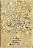 Leinwanddruck, Motiv: Deutschland-Garbsen Niedersachsen, Vintage-Stil, ungerahmt, Dekoration, Geschenk, 22,9 x 27,9