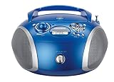 Grundig GRB 2000 Tragbare Radio Boombox blau/silb