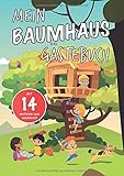 Mein Baumhaus Gästebuch Mit 14 Motiven zum Ausmalen Präsentiert von Ninchy Kids: Vorgefertigte Seiten zum Eintragen für kleine Baumhausbewohner | DIN A4 | Soft C