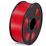 Queta PLA Filament 1.75mm, 3D Drucker Filament für 3D Printer, 1，75mm PLA Filament, 1kg Spule (Rot)