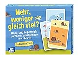 Mehr, weniger oder gleich viel?: Denk- und Legespiele zu Zahlen und Mengen von 1 bis 10 (Denk- und Legespiele für Kinder)