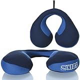LCP Kids Nackenkissen Rolle Kinder Stütz Schlafkissen ideal bei Autositzen - Farbe Blue Roy
