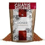 Dönergewürz scharf 250g I türkisches Gewürz für Döner Kebab Falafel Gyros inkl. gratis Ratgeber I Grillgewürz für Dönergrill Dönerspieß auch fü