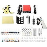 Komplettes Tattoo Maschine Set, Tattoo Maschine Set, Pro Tattoo Kit, Tattoo Tool Set, Tattoo Maschine Tattoo Nadeln Tattoomaschine Netzgerät Tattoo Tinten für Anfänger und Professioneller Tätow
