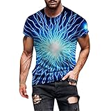 NNGOTD Herren Tshirt Weiss 5er Pack Herren Pullover Tshirt schwarz Herren Sweatshirt Damen Oversized Pullover Herren Slim fit günstig Blau 3XL