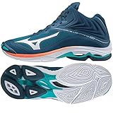 Mizuno Unisex Wave Lightning Z6 Mid Volleyball-Schuh, Legion Blue/White/Firecracker, 44 EU