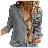 XTBFOOJ Damen Löwenzahn Sweatshirt Langarmshirt Pusteblume Drucken Pullover Herbst Winter Bluse Tops Oberteile Female Mantel Klassischer Damen Lose Asymmetrisch Jumper Sweatshirt Hoodie D