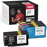 LEMERO 950 XL 951XL Multipack Tintenpatronen Ersatz für HP 950XL 951XL Druckerpatrone Kompatibel mit HP officejet pro 8600 8620 8100 8615 8630 8610 8600 8625 276dw,Schwarz Cyan Magenta Gelb