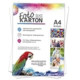 Fotopapier 250g beidseitig matt weiß DIN A4 / für Laserdrucker / 50 Blatt/Papier/Karton für Fotos und Grafik