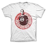 The Big Bang Theory Offizielles Lizenzprodukt Sheldon Circle Herren T-Shirt Groß & Hoch Herren T-Shirt (Weiß), 3XL