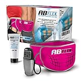 ABFLEX - Bauchweggürtel für schlanke, straffe Bauchmuskeln - mit Fernbedienung für schnelle und einfache Anpassbarkeit - 99 Intensitätsstufen und 10 Workout-Programme für schnelle Ergeb