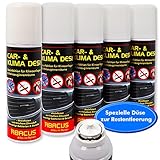 ABACUS 5X 200 ml Car- & Klima Desi Klimaanlagenreiniger/Klimadesinfektion für Auto (7595)