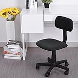 FurnitureR Kinder Sessel Low Back Verstellbar Bürostuhl Computer-Schreibtisch Sitz stylischem Studie Aufgabe Drehstuhl Armless schw