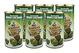 Karina Grüne Manzanilla-Oliven mit Stein, Dose, 6er Pack (6 x 185 g) Abtropfgew
