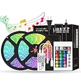 Meteor fire LED-Streifen-Lichter Kit 10M (32.8ft) mit Fern 300Leds Multi-Color Led Streifen-Lichter RGB-LED-Lichtleiste, für Stab-Partei-Weihnachtsdekoration, helle LED