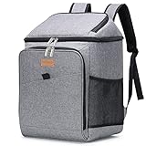 Lifewit 26L Kühlrucksack Thermo Rucksack Kühltasche Isolierte Cooler Bag Weich Doppeldecker für Picknick/BBQs/Camping/Ausflügen/Einkaufen, G