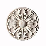 Gaodpz 30 cm Holz onlay Applique hölzerne Eiche holzkarpfeide Aufkleber Holz Geschnitzte Eckrahmenmöbel dekorative skulpturen Holz appliquen (Farbe : 24CM)