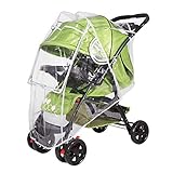 SONARIN Universal Regenschutz für Kinderwagen,Gute Luftzirkulation,Bequemes Kontakt-Fenster,einfache Montage an jedem Kinderwagen,S