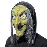 PartyHop - Masken der Alten Hexe Halloween Schrecklicher Horror Cosplay Kostü