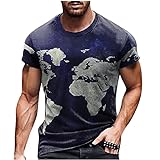 Herren Unisex Daily t-Shirt 3D-Druck grafikdruck kreuzdruck Kurzarm-Oberteile lässige Bluse 3125ls-shirt Regular-fit Loungewear-Longsleeve elastischer unterhemd/Shirt Pack, (m36) t-shirtkrag