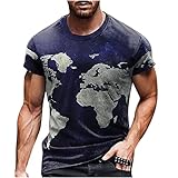 Herren Unisex Daily t-Shirt 3D-Druck grafikdruck kreuzdruck Kurzarm-Oberteile lässige Bluse 3125ls-shirt Regular-fit Loungewear-Longsleeve elastischer unterhemd/Shirt Pack, (m36) t-shirtkrag