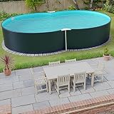 Planet Pool Achtformpool 470x300x120cm ANTHRAZIT